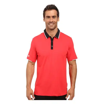 adidas Golf Men's Climacool Performance Polo Ray Red/Black Large