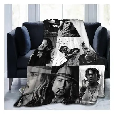 (200CM X 150CM) Johnny Depp Blanket Warm Blanket Super Soft Throws Microfiber Plush Blanket for 