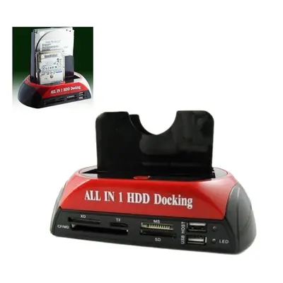 2.5"3.5" Dual Slots USB 3.0 SATA IDE HDD Docking Station Hard Drive Card Reader