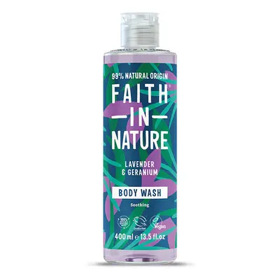 Faith in Nature Lavender & Geranium Bath & Shower Gel 400ml - Case of