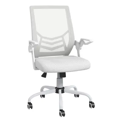 Vinsetto Mesh Swivel Office Chair Task Computer Chair w/ Lumbar Support, White