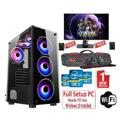 Fast Gaming Intel Core i5 16GB RAM 1TBHDD&128GB SSD GT730 Bundle&Speaker