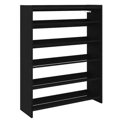 (black, cm/ cm) vidaXL Shoe Rack Shoe Cabinet Shoe Storage Shelf Hall Cupboard Engineered Wood