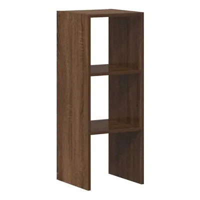 (brown oak, pcs) vidaXL Bookcases Stackable Bookshelf Storage Shelf Book Stand Engineered Wood