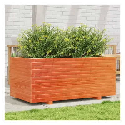 vidaXL Garden Planter Wax Brown 110x60x49.5 cm Solid Wood Pine