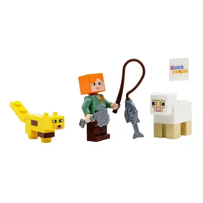 LEGO Minecraft: Alex with Ocelot Sheep and Fish Combo Pack