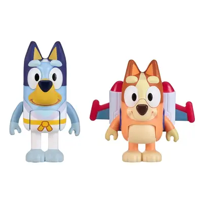 Bluey Figure 2-Packs Action Heroes 2.5 Inch and Bingo Figures