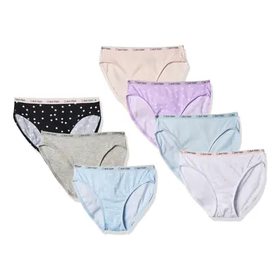 Calvin Klein Girls Cotton Underwear Bikini Panties Pack Stars Large