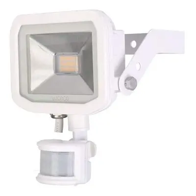 Luceco Guardian Slim Flood Light with PIR Motion Sensor and Metre Cable, 15.5 x 10.5 cm, Watts, 