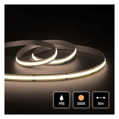 Quik Strip 15W/m COB LED Strip, 24V IP65 3000K, 528LEDS/m, 1400Lm/m, 10mm PCB, 50m