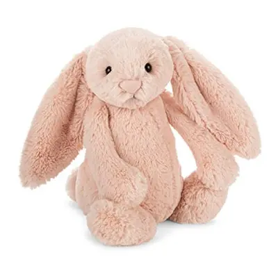 Jellycat Bashful Blush Bunny Stuffed Animal, Medium, inches