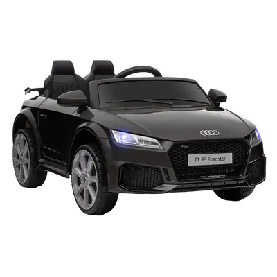 HOMCOM 12V Battery Licensed Audi TT RS Ride-On Car w/ Headlight, Black