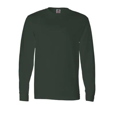 Fruit of the Loom HD Cotton Long Sleeve T-Shirt - Forest Green