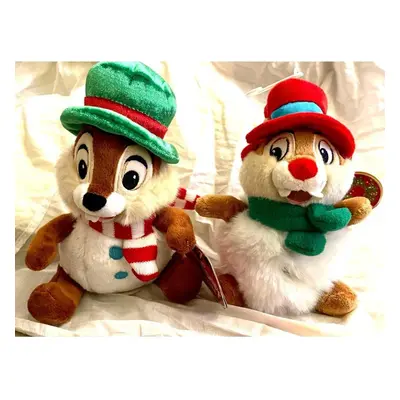 Chip Dale Christmas holiday soft plush doll toy new tagged