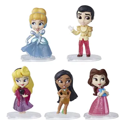 Disney Princess Comics Dolls, Glitter Pack with Cinderella, Prince Cha