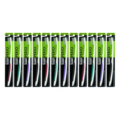 Dr. Collins Perio Toothbrush, (Colors Vary) (Pack of 12)