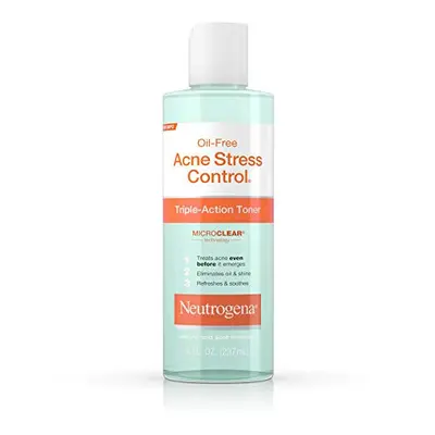 Neutrogena Oil-Free Acne Stress Control Triple-Action Toner, Fluid O