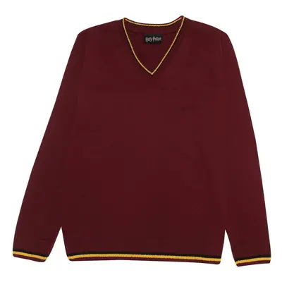 (9-10 Years, Maroon/Yellow) Harry Potter Childrens/Kids Gryffindor Knitted Jumper