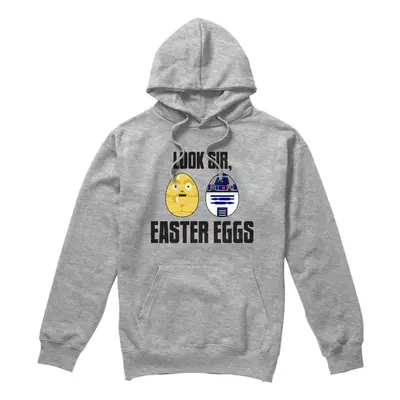 (M, Sport Heather) Star Wars Mens Look Sir, Easter Eggs Hoodie