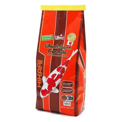 (5Kg, Medium) HIKARI WHEATGERM PELLETS MINI MEDIUM LARGE FOOD 2KG 5KG POND KOI GOLDFISH