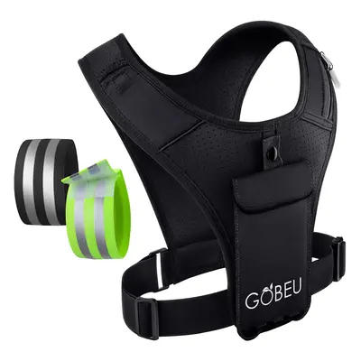 Running Vest Phone Holder for Men & Women | Lightweight Phone Holder for Running with Water Bott