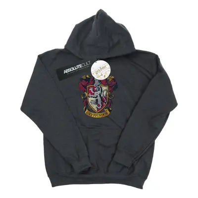 (7-8 Years, Dark Heather) Harry Potter Boys Gryffindor Distressed Crest Hoodie