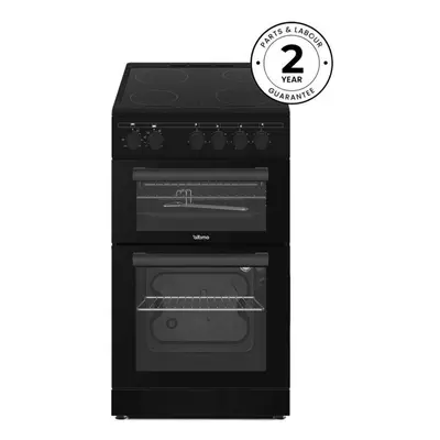 Altimo CETC502B 500mm Twin Cavity Freestanding Cooker - Black