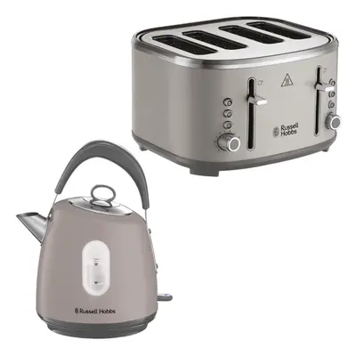 Russell Hobbs Stylevia Kettle & Slice Toaster Kitchen Set (Mocha)