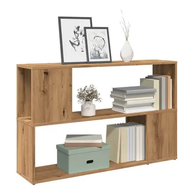 vidaXL Book Cabinet Artisian Oak 100x24x63 cm Engineered Wood bookcase