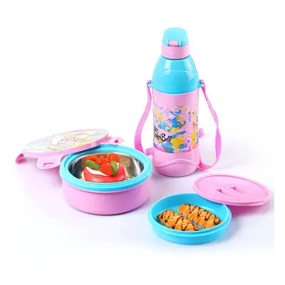 Cello Tiffy Gift Set Insulated Lunch Box + Water Bottle Inner Steel (Tinker Bell)