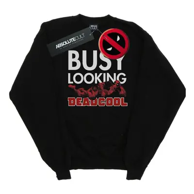 (3XL, Black) Marvel Mens Deadpool Busy Looking Deadcool Sweatshirt