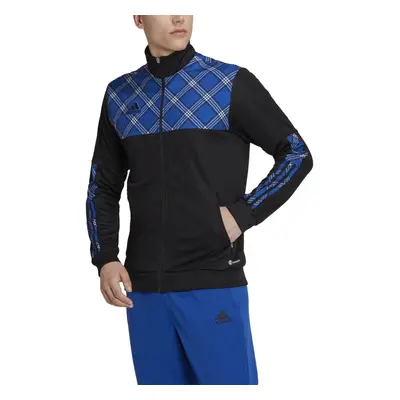 adidas Men's Standard Tiro Track Jacket Black/Team Royal Blue Small