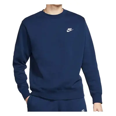 Nike Men's NSW Club Crew Midnight Navy/White Medium-T