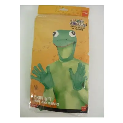 Frog Hood With Eyes, Mouth & Hands - frog kit gloves hood dress green fancy costume animal smiff