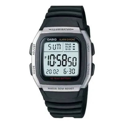 Casio Mens Digital Quartz Watch with Plastic Strap W-96H-1AVES