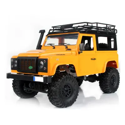 (Yellow) 1/12 2.4G 4WD RC Car w/ Front LED Light Body Shell Roof Rack Crawler Off-Road Truck RTR