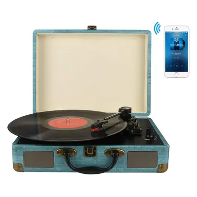 Bluetooth Vinyl Record Player Belt-Drive 3-Speed Vintage Record Player