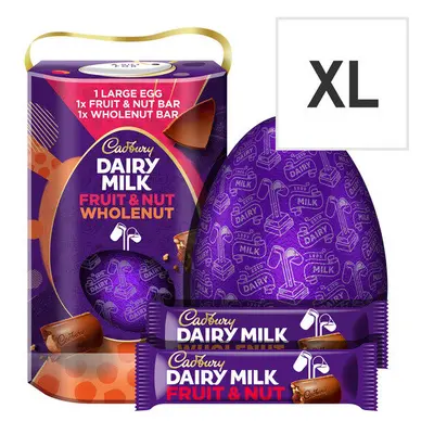 (Pack Of 8) Cadbury Dairy Milk Fruit Wholenut Easter Egg 249G