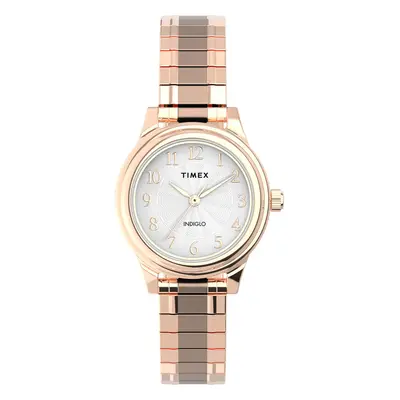 Timex Women's TW2U09100 Classic 28mm Rose Gold-Tone Stainless Steel Expansion Band Watch