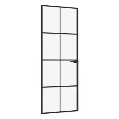 (black, x 201.5 cm/4x2 grids) vidaXL Interior Door Inner Internal Door Panel Tempered Glass and 