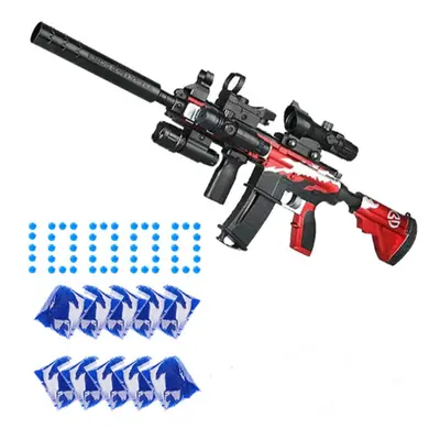 (upgrade red) M416 Sniper Rifle Electric Gel Blaster Toy Gun Water Beads Summer Outdoor