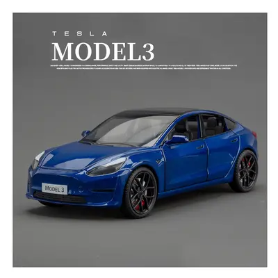 (Model Blue) 1:24 Tesla Model Model Y Model Model X Alloy Die Cast Car Model Sound