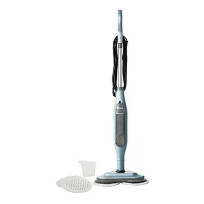 Shark Steam & Scrub Automatic Steam Mop [S6002UK] Rotating Power Pads, Settings, 8m Cord, Blue