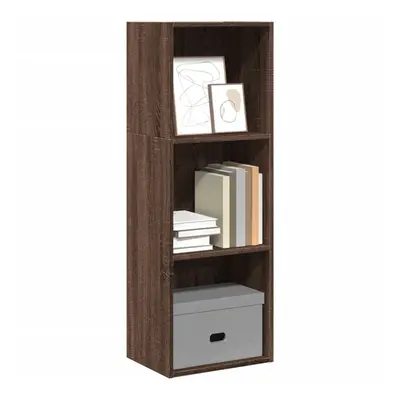 vidaXL Bookcase Brown Oak 40x30x114 cm Engineered Wood