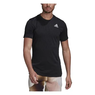 adidas Men's Tennis Freelift Tee Black Medium