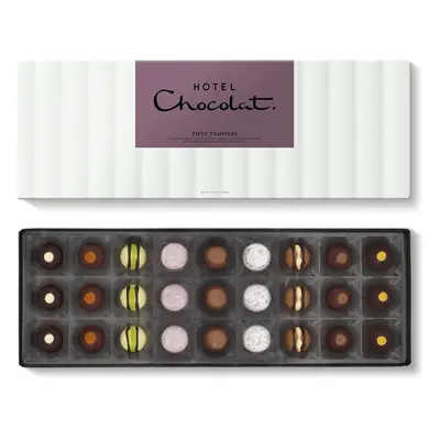 Hotel Chocolat Tipsy Truffles Sleekster 295g - 27-Piece Milk, Dark and White Liqueur Chocolate B