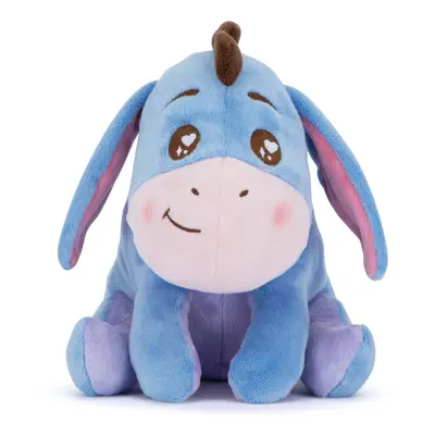 Disney Eeyore 25cm Plush with Twinkle Eyes from Winnie The Pooh, cuddly soft toy for kids and ad