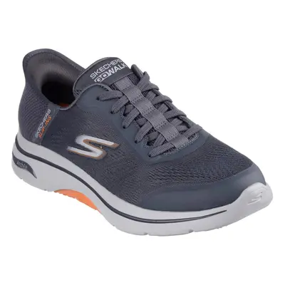 (10 UK Wide, Charcoal/Orange) Skechers Mens 2.0 Simplicity Arch Fit Wide Trainers