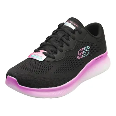 (5) Skechers Skech-lite Pro Vegan Womens Fashion Trainers in Black Purple