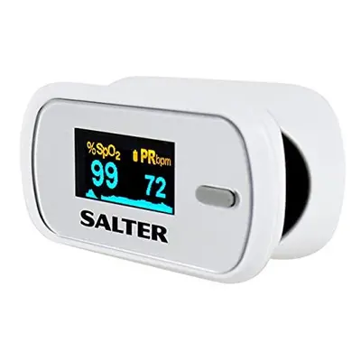 Salter Finger Tip Pulse Oximeter, Measures Oxygen Saturation, Pulse Rate, Perfusion Index and Pu